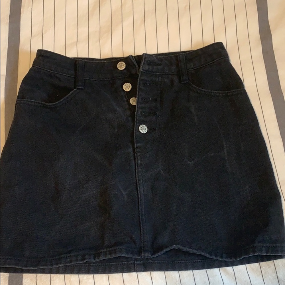 J. Gault Pac Sun Black Jean Skirt